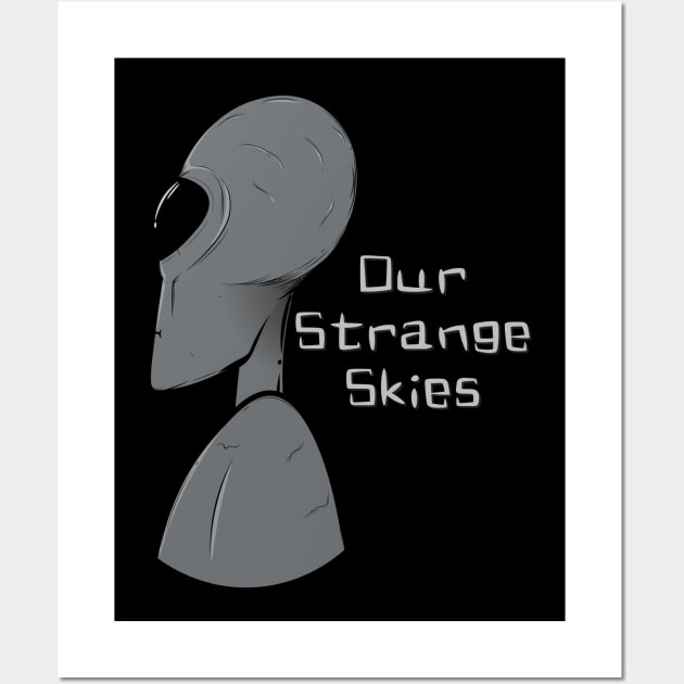 Our Strange Skies Alien Profile Wall Art by Our Strange Skies